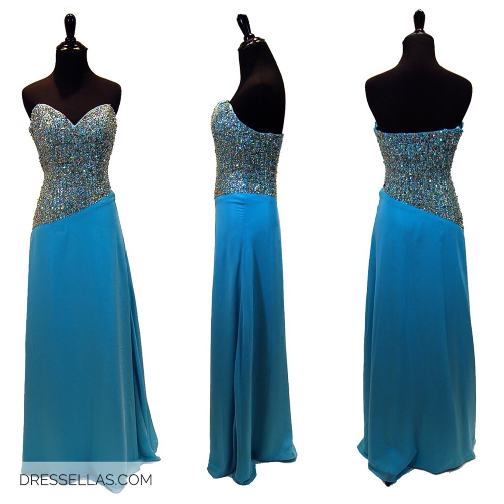 SALE! Rhinestoned Prom Dress!